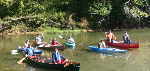 The rest of the gang abot to start a float trip